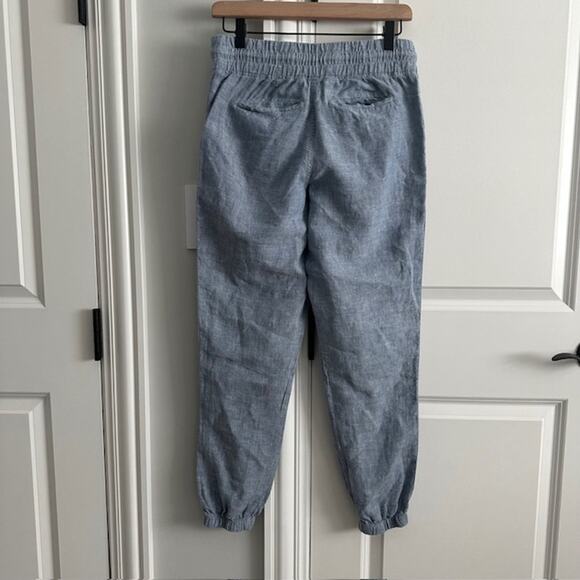 Athleta Cabo Linen Jogger Size: 2 Color: Chambray Blue - Picture 6 of 9